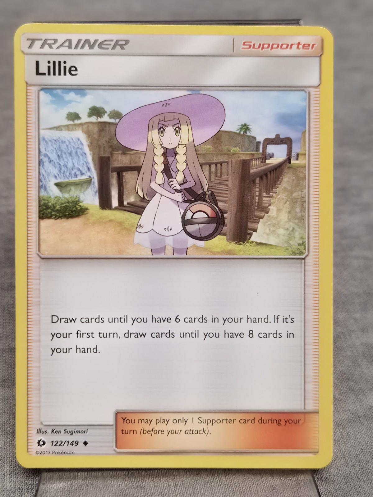 Lillie 122/149 Uncommon Trainer Sun & Moon Base Pokemon Card 2017