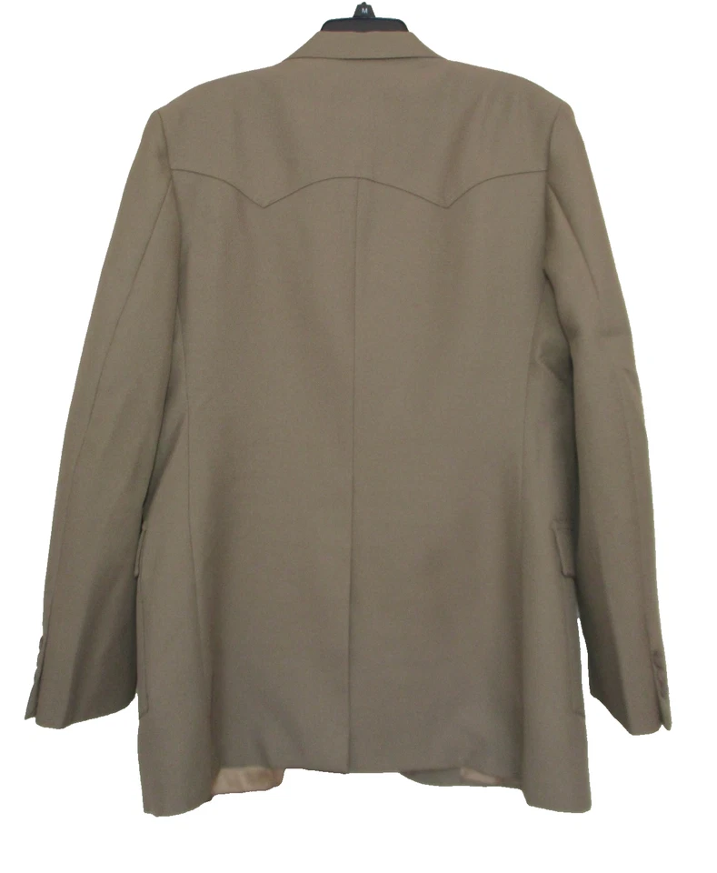 Винтажный Levis Western Blazer мужской 42L серо-коричневый ковбой спортивное пальто - Изображение 2 из 4