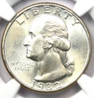1932 Washington Quarter 25C - Certified NGC MS66+ Plus Grade - $1,500 Value!