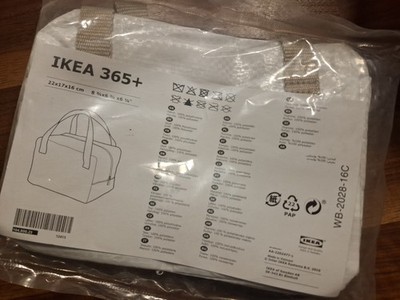 IKEA 365+ Tasche Lunch Bag 22x17x16cm Weiß Polyethylen OVP Neu Klein Tragetasche