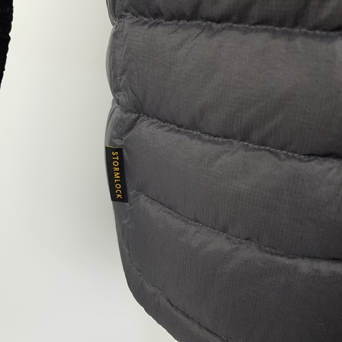 Piumino Jack Wolfskin uomo M grigio nero Stormlock 700 trapuntato giacca - Foto 6 di 11