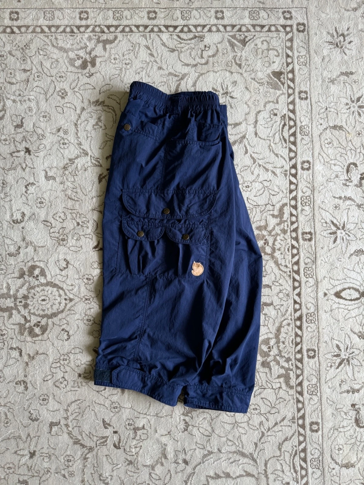 Vintage 90s Fjallraven Nylon Cargo Shorts Hiking Outdoor Men's Size XL