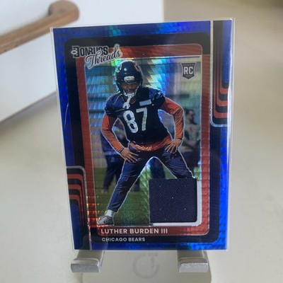 2025 Panini Donruss Optic #DTBH-LBN Luther Burden III Donruss Threads Blue Hyper
