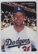 1996 Mother's Cookies Los Angeles Dodgers Stadium Giveaway Todd Worrell #25 0q3