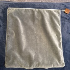 Velvet Pillow Cover Square 22"x22" Beluga Gray Grey Backing Zipper Luxury Throw