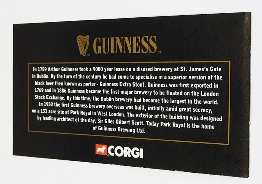 Corgi 1/50 Scale 22504 - Bedford TK Trailer & Container - Guinness - Image 4 of 4