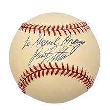 Rusty Staub Autographed New York Mets NL Baseball W/ Le Grande Orange Beckett 