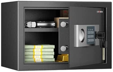 Digital Safe Box 0.6 cu ft, Lock for Money, Jewelry, Documents, Home/Office