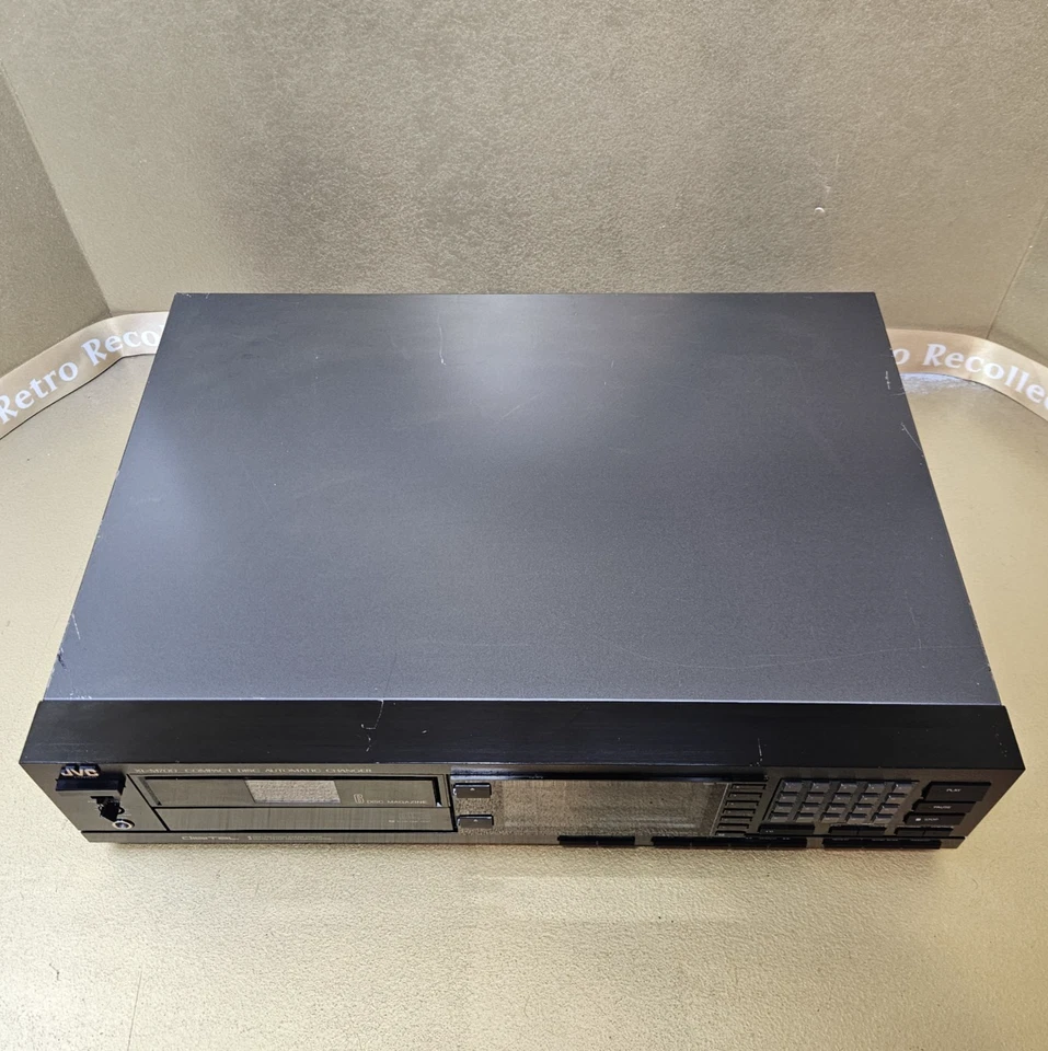 Retro JVC CD Player Clean!! w 6 Disc Magazine Plus One XL-M700BK Japan 1986 - Image 4 of 4