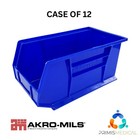 AkroBins 30240 Plastic Storage Bin Medium Blue 14-3/4" x 8-1/4" x 7" 12/CS NEW