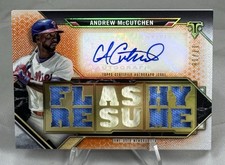 2021 Topps Triple Threads Andrew McCutchen Auto “Flashy Resume” Patch /18