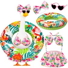 Porch Goose Summer Outfit, 23 Inch Hawaiian Bikini Costume, Accessories Inclu...