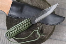 Masano Toyokuni Japan TKA-012 Ren 4.52" Damascus Fixed Blade Hunting Camp Knife