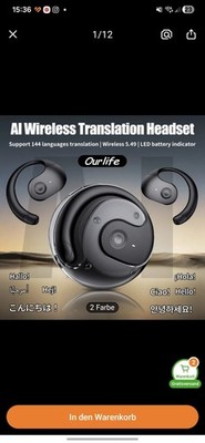  NEU & OVP: E6S Kİ Sprachübersetzer Earbuds   144 Sprachen   Bluetooth Headset