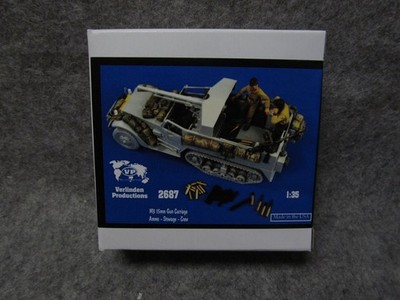 Verlinden M3 75mm Gun Carriage Ammo Stowage Crew 1/35 Scale Kit 2687 WWII