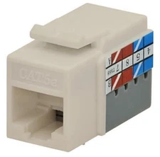 [10 PACK] Cat5e Snap-In Jack Keystone ALMOND, DataComm 20-3426-OR **SHIPS FREE**