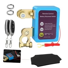 Kill Switch for Car, 12V 240A Remote Battery Disconnect Switch Smart Voltage 