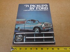 1971 Ford F100 F250 F350 sales brochure 16pg ORIGINAL pickup truck literature