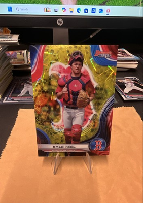 #ad 2024 Bowman#x27;s Best Kyle Teel #TP 4 Yellow Lazer Refractor 75 RC $8.00