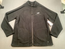 Puma Polar Fleece Jacket W/ Raglan Sleeve Black Mens Size XL NEW 90.00 Box F
