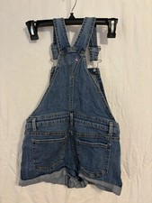 Jordache Distress Denim Overall Shorts Size Junior 7/8M