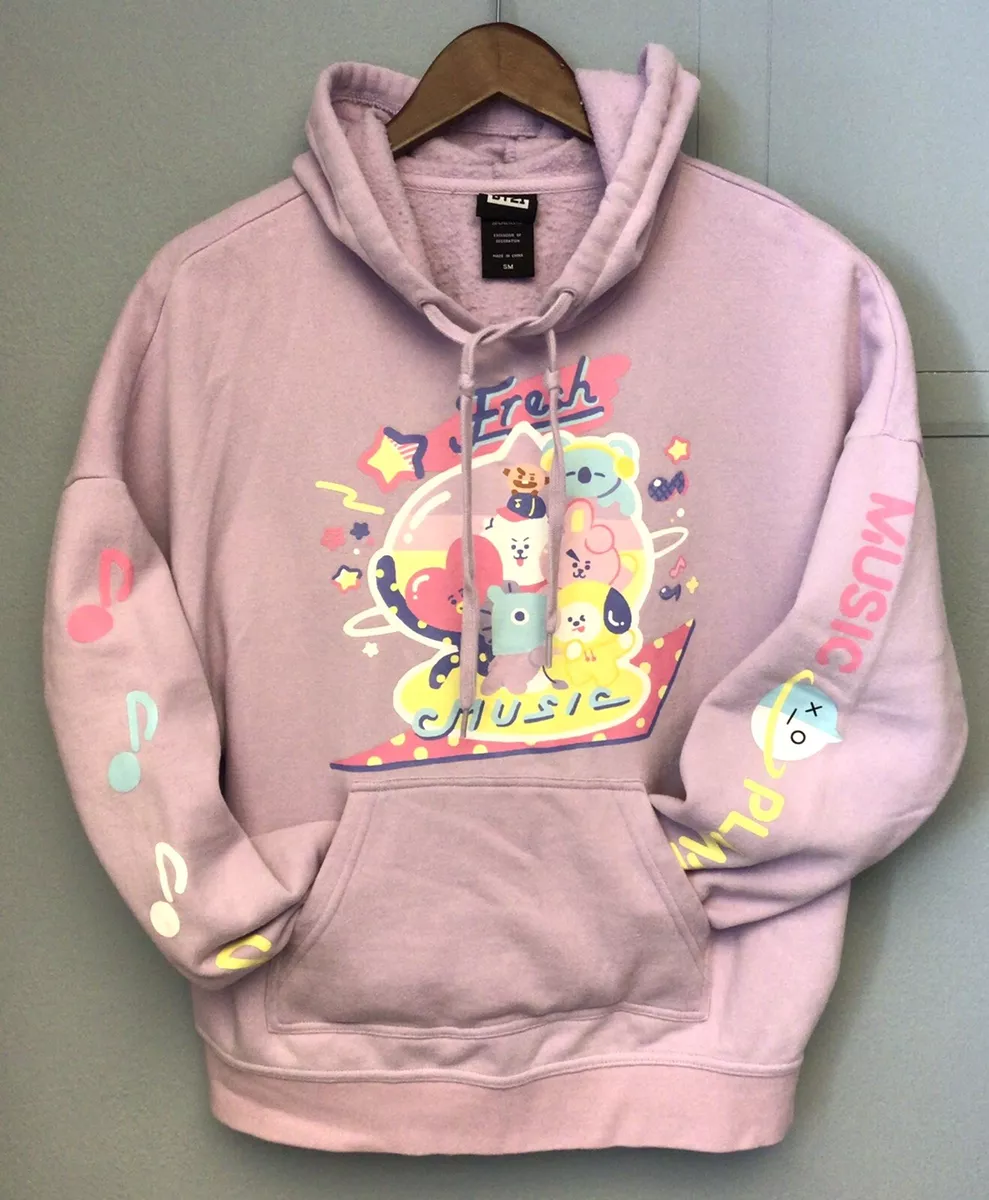 BT21 sz S LAVENDER HOODIE SWEATSHIRT FRESH MUSIC ANIME MUSIC ...