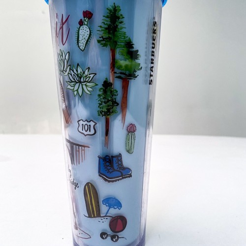 Starbucks California The Golden State Venti 24 OZ Cold Cup Tumbler Plastic CA - Picture 6 of 12