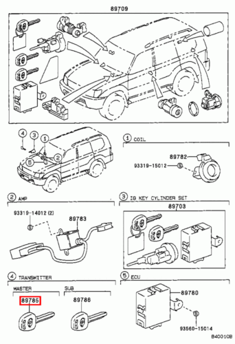 Genuine Camry SXV20 MCV36 MCV30 3.0 2.2 Transponder Master Key Blank Uncoded - Picture 7 of 24