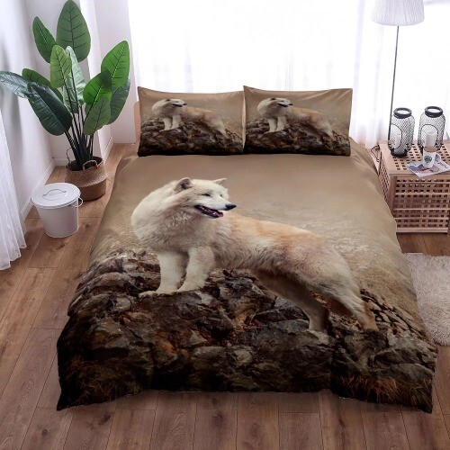 Wolf Duvet/Doona Cover Set Single Twin Queen King Cal King Size Bed Linen Set - Bild 30 von 43