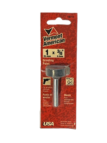 1 x 3/8" Grinding Point Vermont American 16711 USA - Afbeelding 1 van 2