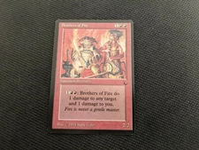 Brothers Of Fire Card 1994 The Dark Magic the Gathering Pack Fresh Un Played