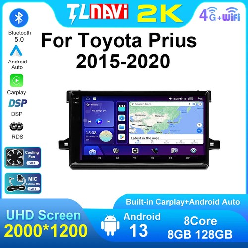 9" Touchscreen Bluetooth CarPlay Android Auto für Toyota Prius XW50 2015-2020 - Bild 2 von 32