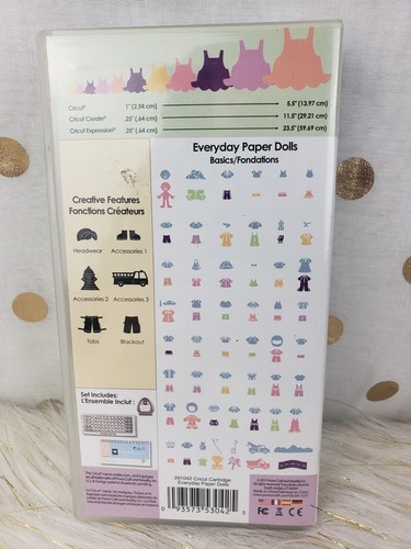 Cricut Shapes Cartridge - Everyday Paper Dolls - kids people clothing accesories - Picture 5 of 9