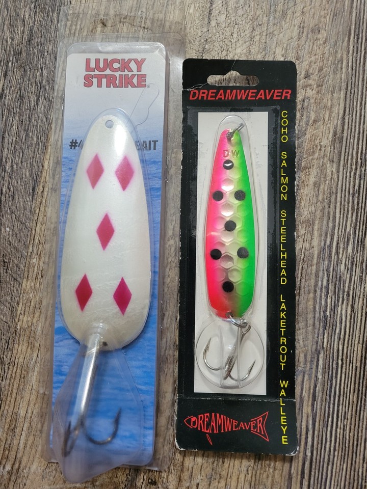 New Lot of (5) Pike Muskie Fishing Lures / Spoons Creek Chub PIKIE
