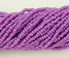Czech Glass Seed Beads Size 10/0 " LUSTER SILK PURPLE " 1 Hank