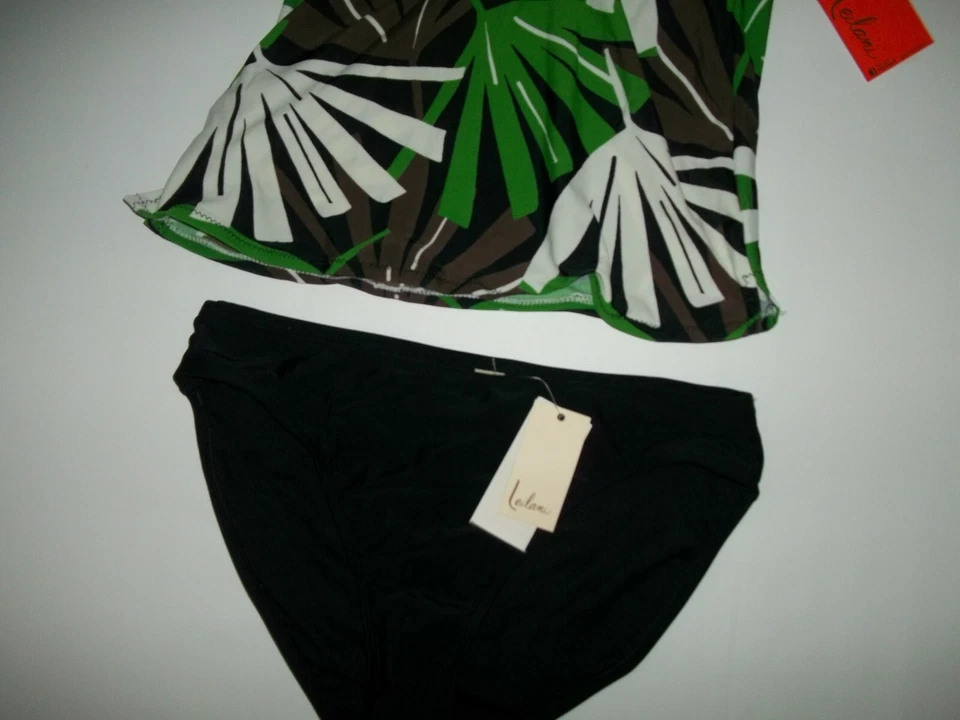 Traje de baño LEILANI Bali PALMS 2 PC modelador TANKINI para mujer talla 6 NUEVO Foto 3 de 4