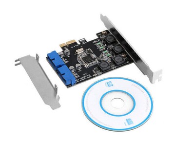 3.0-Erweiterungskarte mit 20 PCI-e 19 USB Desktop-Computer / PIN-Schnittstelle