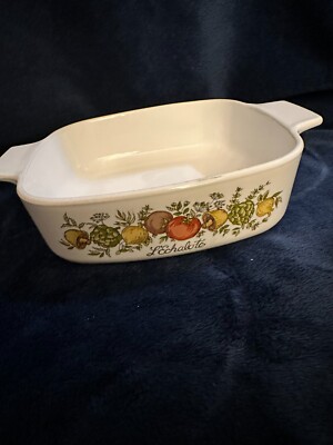 Vintage Corning Ware Spice Of Life L'Echalote  1 Quart A-1-B- No Lid- USA 