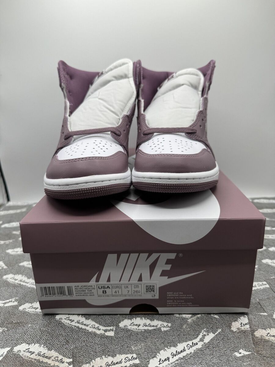 MENS AIR JORDAN 1 RETRO HIGH OG WHITE/SKY J MAUVE-WHITE MENS AIR JORDAN 1 RETRO HIGH OG WHITE/SKY J MAUVE-WHITE