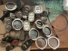 Antique 1930s Chevy Gm Auto Parts Lot Amps Oil Temp Speedometer Gauges Vintage