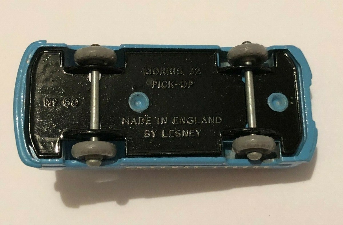 Vintage Matchbox Lesney #60 Morris J2 Pick-up Truck BUILDERS