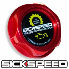 RED BILLET ALUMINUM ENGINE VALVE COVER OIL FILLER CAP FOR SUBARU WRX STI TURBO