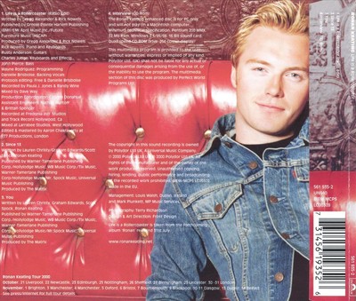 RONAN KEATING LIFE IS A ROLLERCOASTER NEW CD