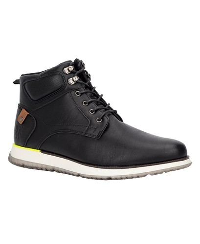 BORN H25403 Black Leather Ankle Lace Up Chukka Boots Mens  display picture 3