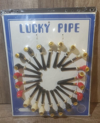 AFFICHAGE MAGASIN VINTAGE Lucky Pipe rare 12" x 9,5"  - Photo 1 sur 9