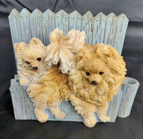 Pomeranian Desk or Refrigerator Magnet Memo Note Pen Holder - 第 2/7 張圖片
