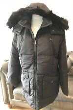Nwt Womens Maine Padded Winter Coat - Size 16 - Duck Down Insulated Parka Style