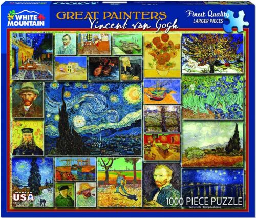 Weiß Mountain Vincent Transporter Gogh Montage 1000 Teile Puzzle 760mm x 610mm - Picture 1 of 3