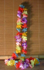 Small Hawaiian Flower Leis (1 Dozen per Package) - Tiki Party and Luau Decor