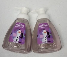 2x Best Brands Consumer Products Disney Frozen II Olaf Foam Hand Soap 11 oz purp